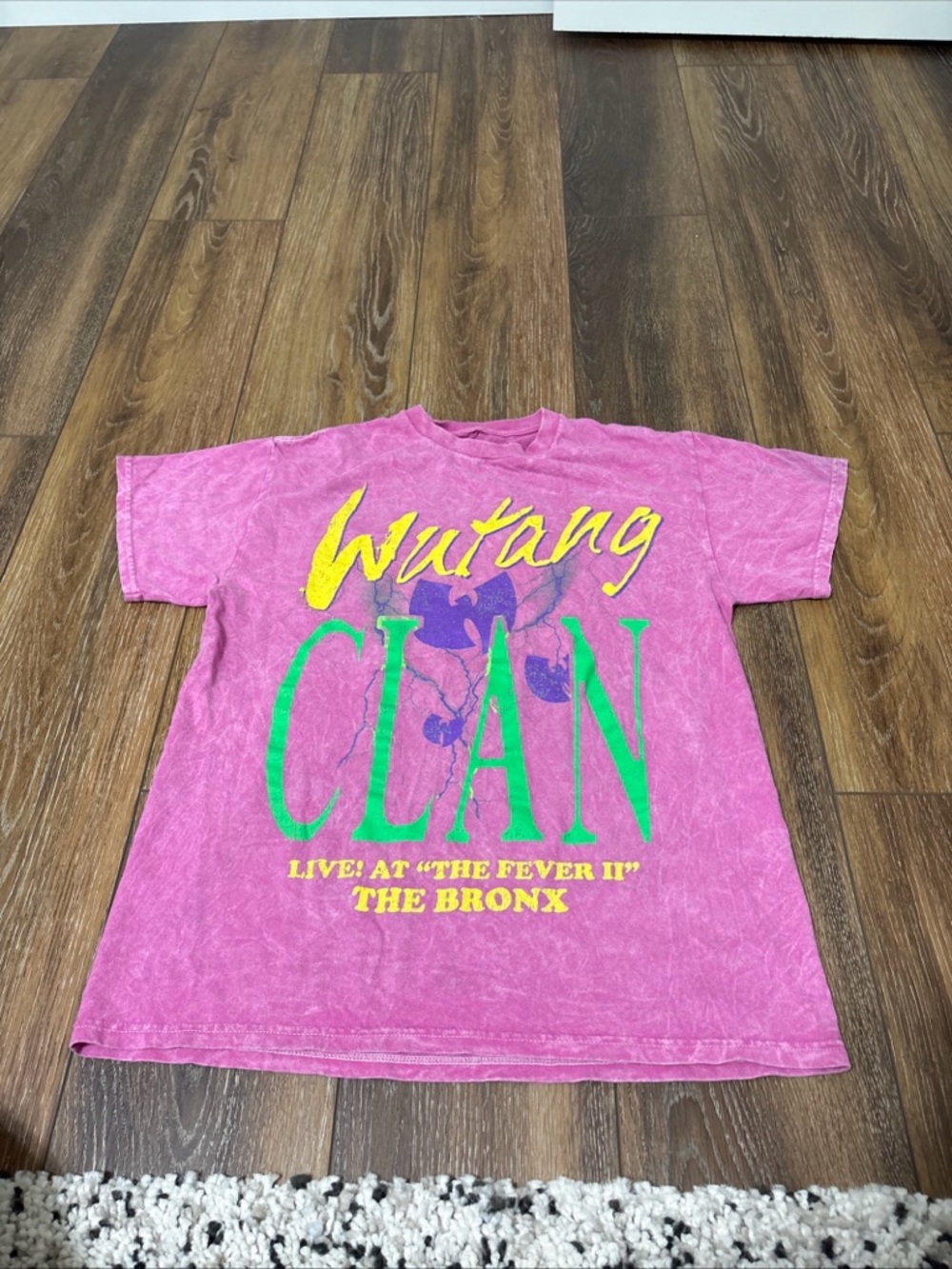 Wu-Tang Clan Pink Graphic Short Sleeve Tee